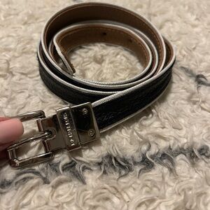 Michael Kors Reversible Black Tan Stylish Black and Brown Belt Leather